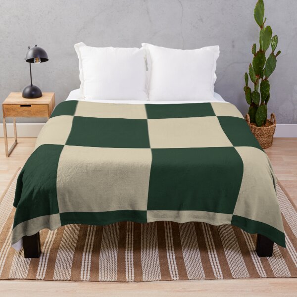 Item preview, Forest Green Checkered Pattern vintage style Plaid large designed and sold by DColourMuse.