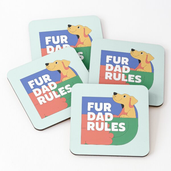 Item preview, Fur Dad Rules Graphic designed and sold by JebliDesign.