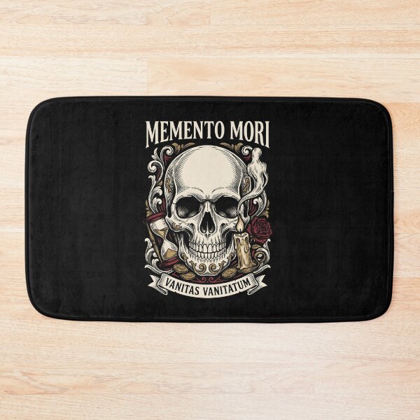 Item preview, Memento Mori Skull - Stoic Philosophy Dark Academia designed and sold by SplashTastic.