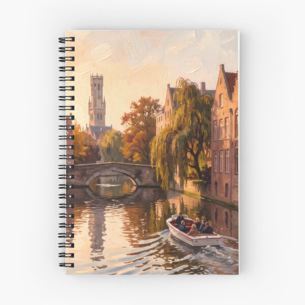 Item preview, Bruges Canal in Autumn designed and sold by RedPeaStudio.