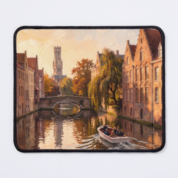 Item preview, Bruges Canal in Autumn designed and sold by RedPeaStudio.