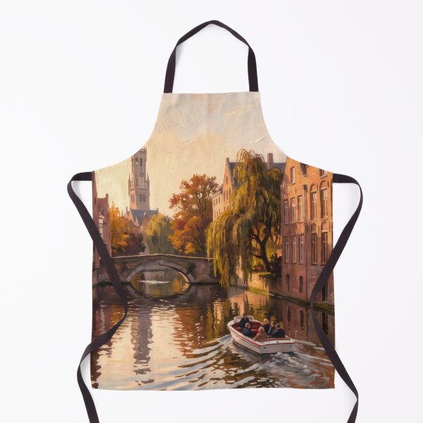 Item preview, Bruges Canal in Autumn designed and sold by RedPeaStudio.