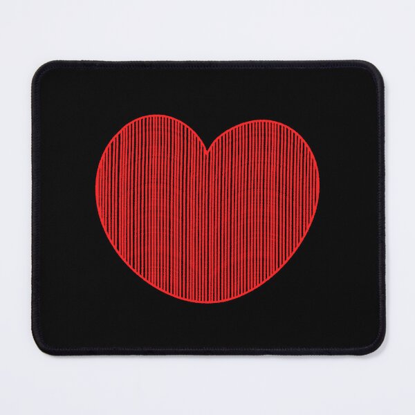 Item preview, Red Striped Heart Minimalist Love Art designed and sold by ubborn.
