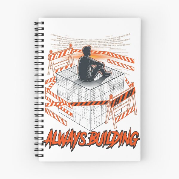 Item preview, Always Building - Deep Work Developer & Solopreneur Hustle designed and sold by Joseph Arc.