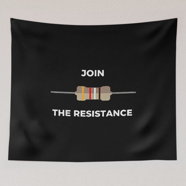 Item preview, Join The Resistance, Electrical Resistor Pun designed and sold by MelBarrerahh.