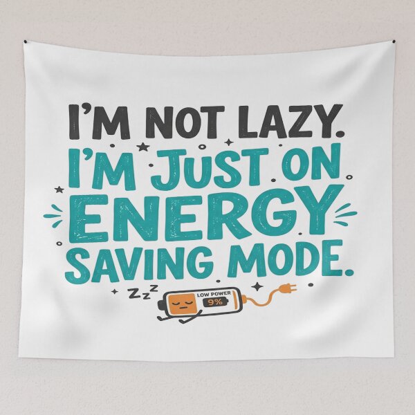 Item preview, Humorous Typography Artwork: Energy Saving Mode designed and sold by Solomon-Ent-144.