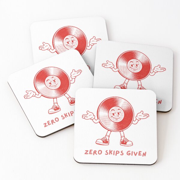 Item preview, Zero Skips Given Funny Vinyl Record Tee designed and sold by Record Lovers.