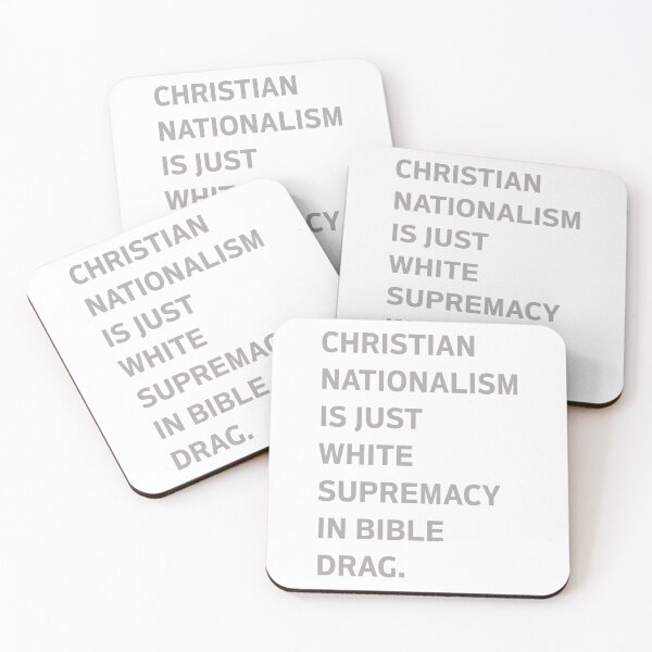 Item preview, Christian Nationalism Is Just White Supremacy In Bible Drag designed and sold by MelBarrerahh.