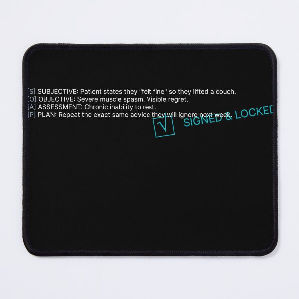 Item preview, Funny SOAP Note Physical Therapist EMR Burnout Sticker designed and sold by VTineDesigns.