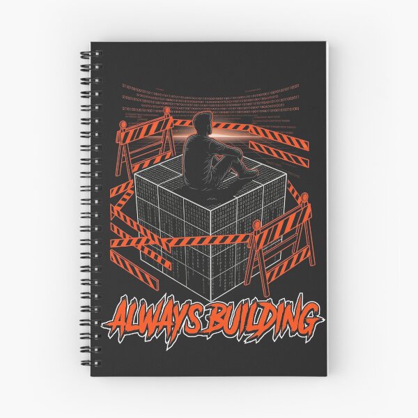 Item preview, Always Building - Dark Mode Developer & Solopreneur Hustle designed and sold by Joseph Arc.