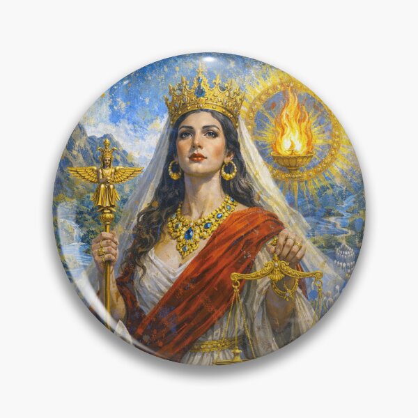 Item preview, Painting of Goddess Daena – Goddess of Inner Wisdom Painting. designed and sold by GalleryKauffeld.