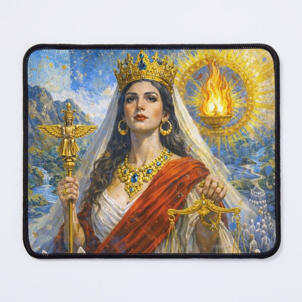 Item preview, Painting of Goddess Daena – Goddess of Inner Wisdom Painting. designed and sold by GalleryKauffeld.