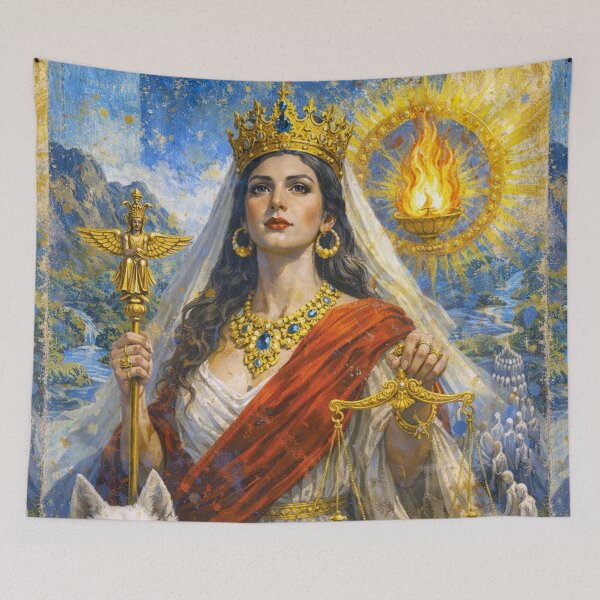 Item preview, Painting of Goddess Daena – Goddess of Inner Wisdom Painting. designed and sold by GalleryKauffeld.