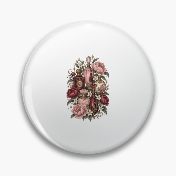 Item preview, Vintage Floral Perfume Bottles – Romantic Botanical Fragrance Art designed and sold by AMICO77.