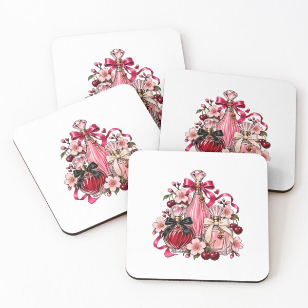 Item preview, Vintage Floral Perfume Bottles – Romantic Botanical Fragrance Art designed and sold by AMICO77.