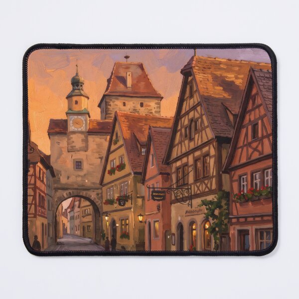 Item preview, Rothenburg ob der Tauber at Dusk designed and sold by RedPeaStudio.