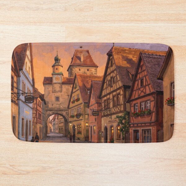 Item preview, Rothenburg ob der Tauber at Dusk designed and sold by RedPeaStudio.