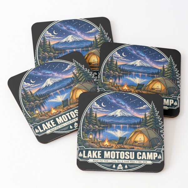 Item preview, Lakeside Camping Under Milky Way Mountain Campfire designed and sold by NzrProcreate.