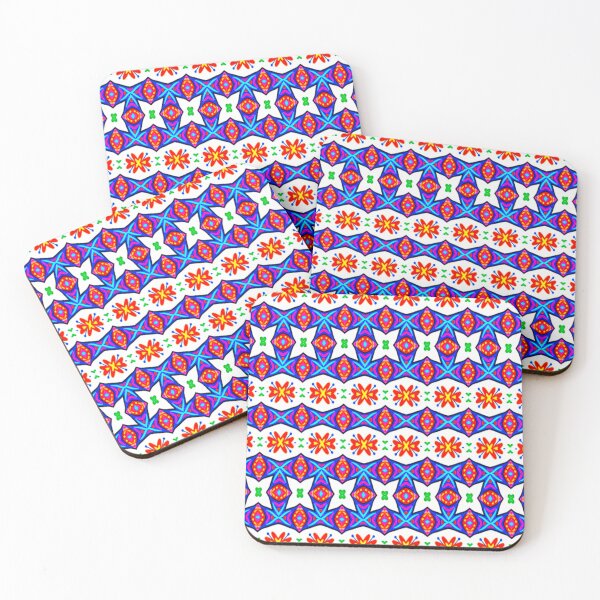 Item preview, Vibrant Mexican Folk Art Pattern designed and sold by PoloPrintsUK.