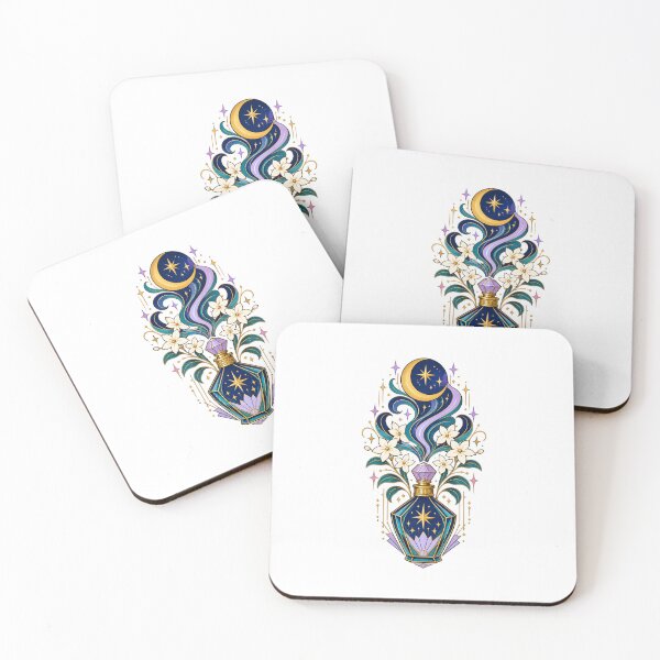 Item preview, Vintage Floral Perfume Bottles – Romantic Botanical Fragrance Art designed and sold by AMICO77.
