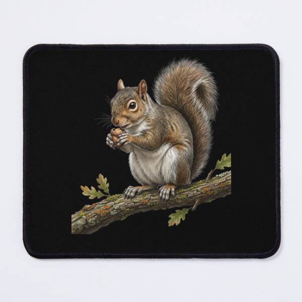 Item preview, Squirrel eats an acorn designed and sold by ReneMM.
