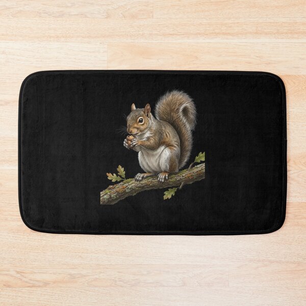 Item preview, Squirrel eats an acorn designed and sold by ReneMM.