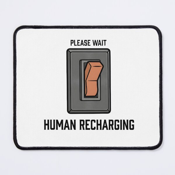 Item preview, Human Recharging Funny Industrial Vintage Design designed and sold by zzedine.
