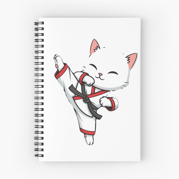 Item preview, Martial Arts Cat Black Belt Karate Kick designed and sold by SofiBlair.