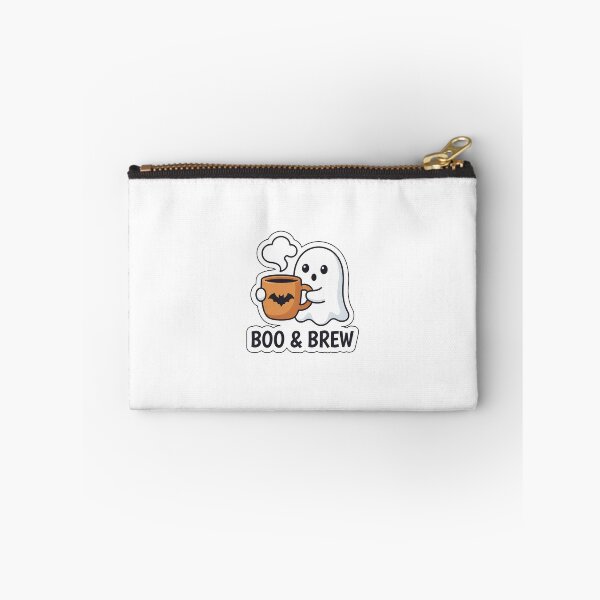 Item preview, Boo and Brew Coffee Ghost - Cute Spooky Drink Sticker with Text designed and sold by SimpleP.