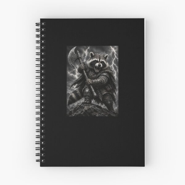 Item preview, Funny Raccoon Warrior With Axe Art designed and sold by elderberry.