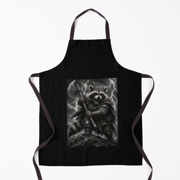 Item preview, Funny Raccoon Warrior With Axe Art designed and sold by elderberry.