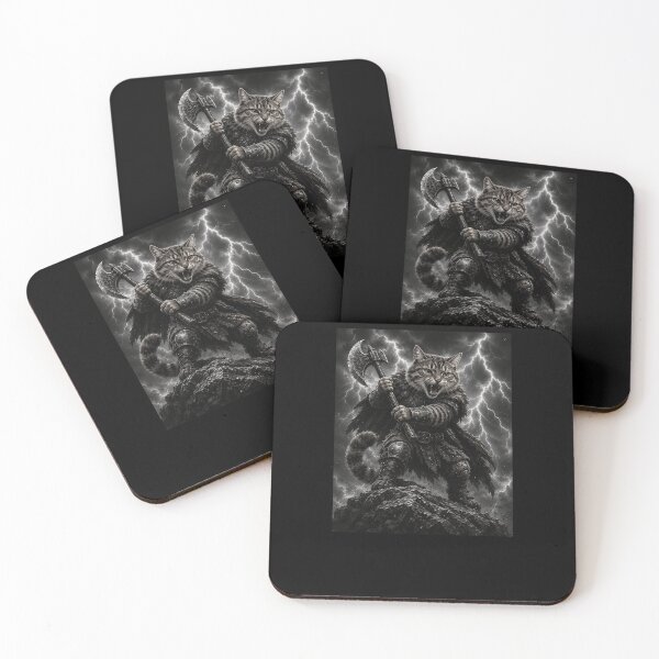 Item preview, Funny Tabby Cat Warrior Art designed and sold by elderberry.