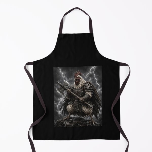 Item preview, Funny Fantasy Rooster War Lightning Axe Art designed and sold by elderberry.