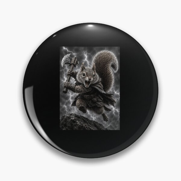 Item preview, Funny Epic Squirrel Warrior With Axe Art designed and sold by elderberry.