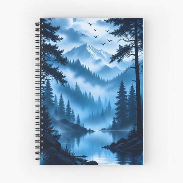 Item preview, Misty Blue Mountain Forest Lake designed and sold by Evan-Tees.