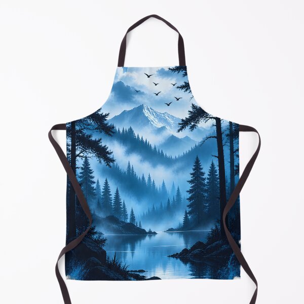Item preview, Misty Blue Mountain Forest Lake designed and sold by Evan-Tees.