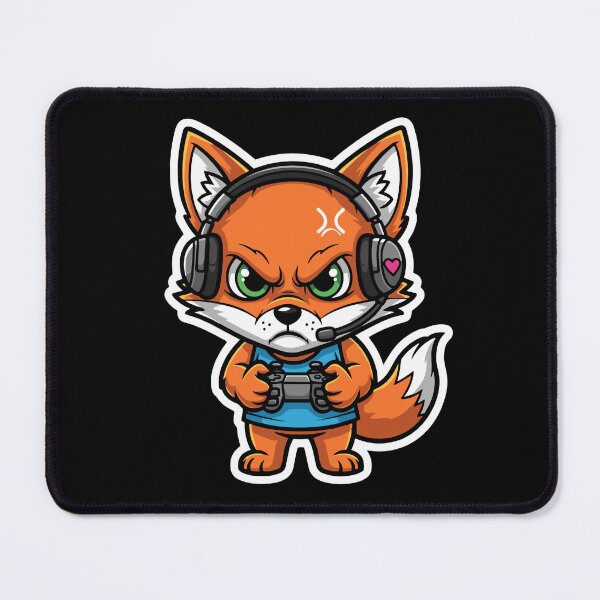 Item preview, Angry Fox Gamer Video Game Player designed and sold by SofiBlair.