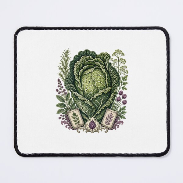 Item preview, Botanical Cabbage Illustration – Vintage Garden Vegetable Art designed and sold by AMICO77.