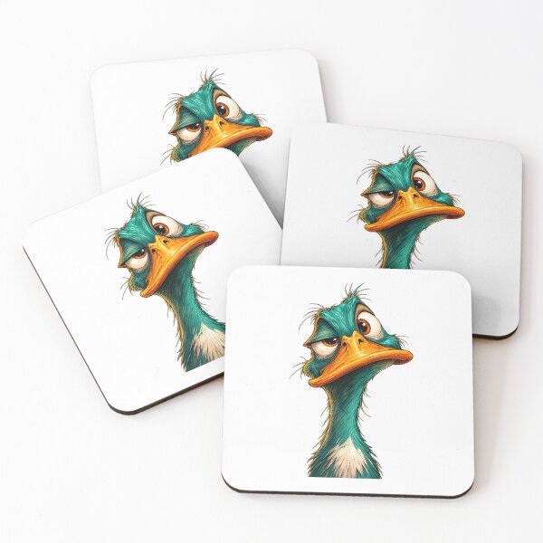 Item preview, Funny Grumpy Duck Cartoon designed and sold by Nem090.