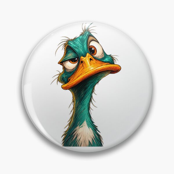 Item preview, Funny Grumpy Duck Cartoon designed and sold by Nem090.