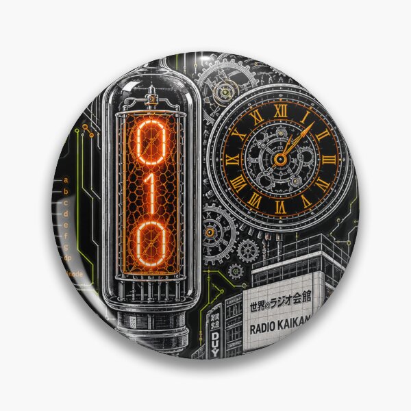 Item preview, Retro Anime Time Machine Laboratory Cyberpunk Science Fiction designed and sold by NzrProcreate.