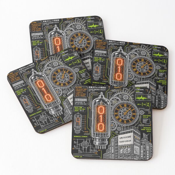 Item preview, Retro Anime Time Machine Laboratory Cyberpunk Science Fiction designed and sold by NzrProcreate.