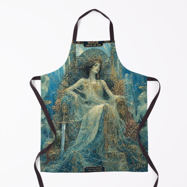 Item preview, Nimue, Queen Beneath the Waves | Arthurian Fantasy Wall Art designed and sold by Stoneflower-Art.