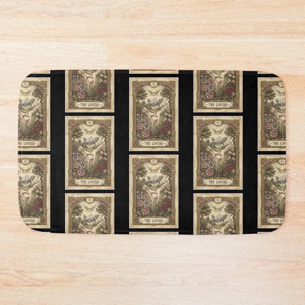 Item preview, The Lovers Tarot Card Intertwined Floral Botanical Romance Art Print designed and sold by FemmePrintHaven.