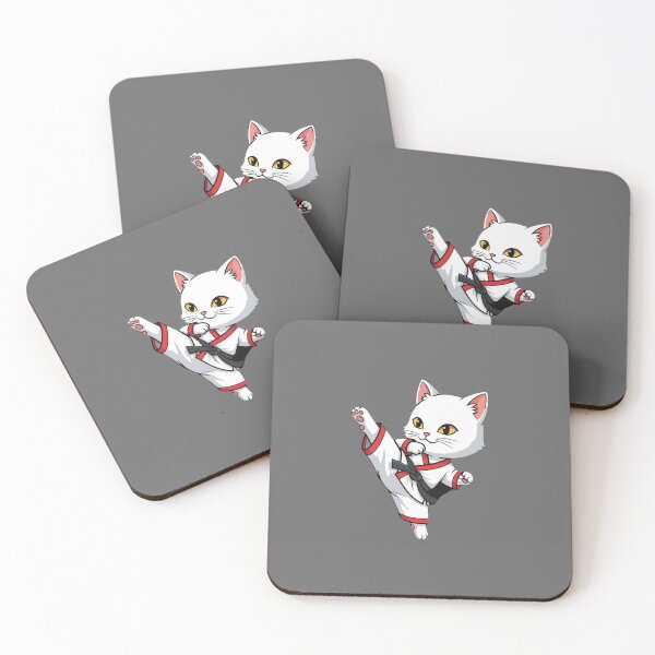 Item preview, Cat Martial Arts Black Belt Karate Taekwondo designed and sold by SofiBlair.