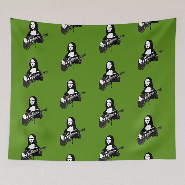 Item preview, mona lisa playing guitar designed and sold by listaren.