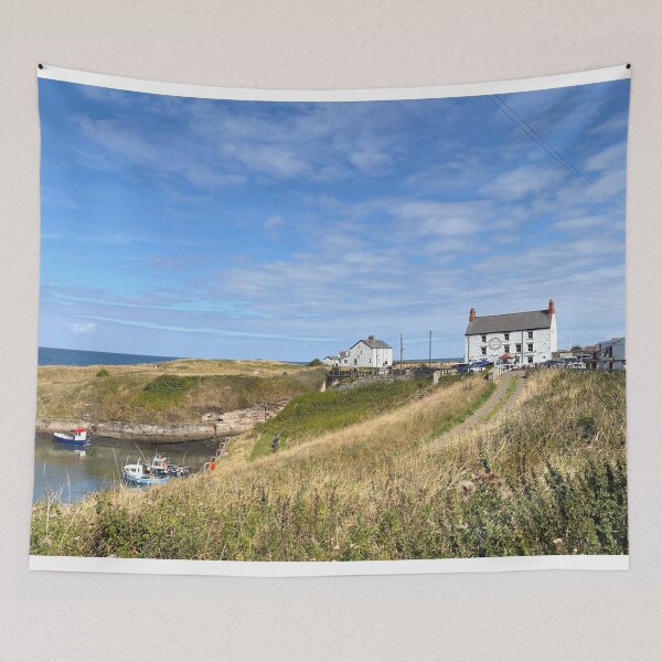 Item preview, Seaton Sluice Harbour: Summer Serenity designed and sold by Violaman.