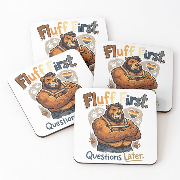 Item preview, Fluff First. Questions Later. designed and sold by TheBearthquake.