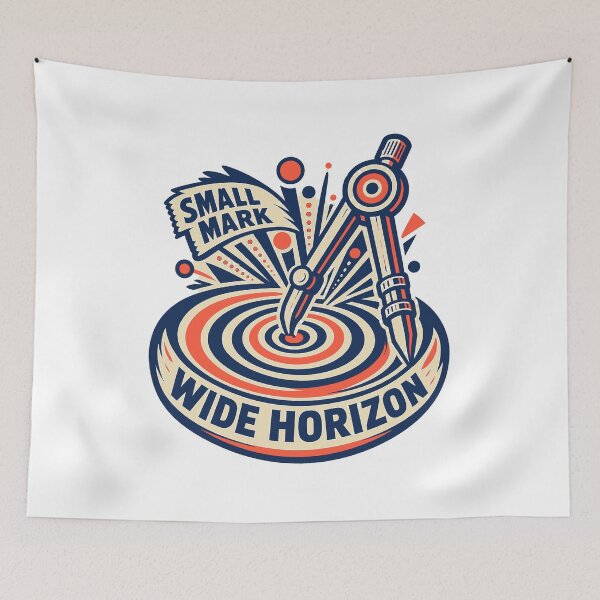 Item preview, International Dot Day September 15 – Small Mark Wide Horizon Linocut designed and sold by Jaani-T.