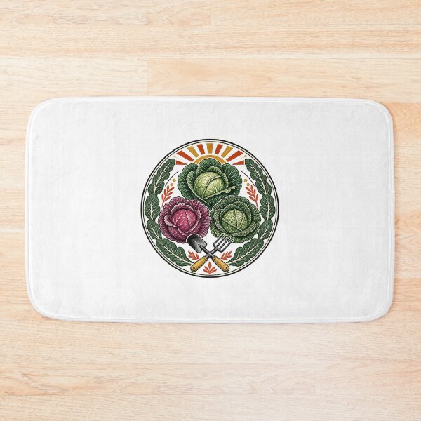 Item preview, Botanical Cabbage Illustration – Vintage Garden Vegetable Art designed and sold by AMICO77.